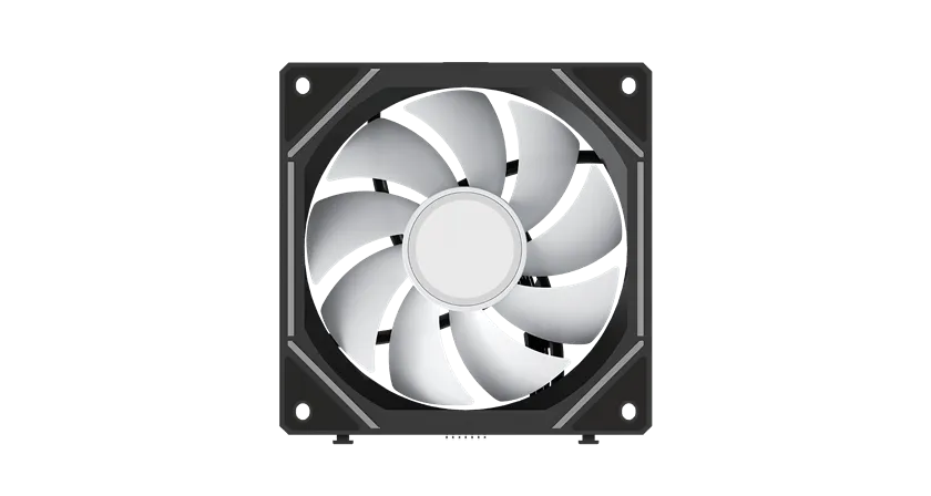 Вентилятор для корпуса Ocypus Gamma F12 UNI BK ARGB 1x(123x120x25mm), 800-1800 RPM Черный — фото 4