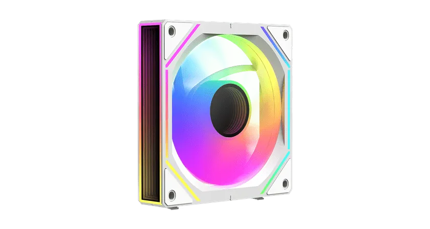 Вентилятор для корпуса Ocypus Gamma F12 UNI WH ARGB 1x(123x120x25mm), 800-1800 RPM Белый