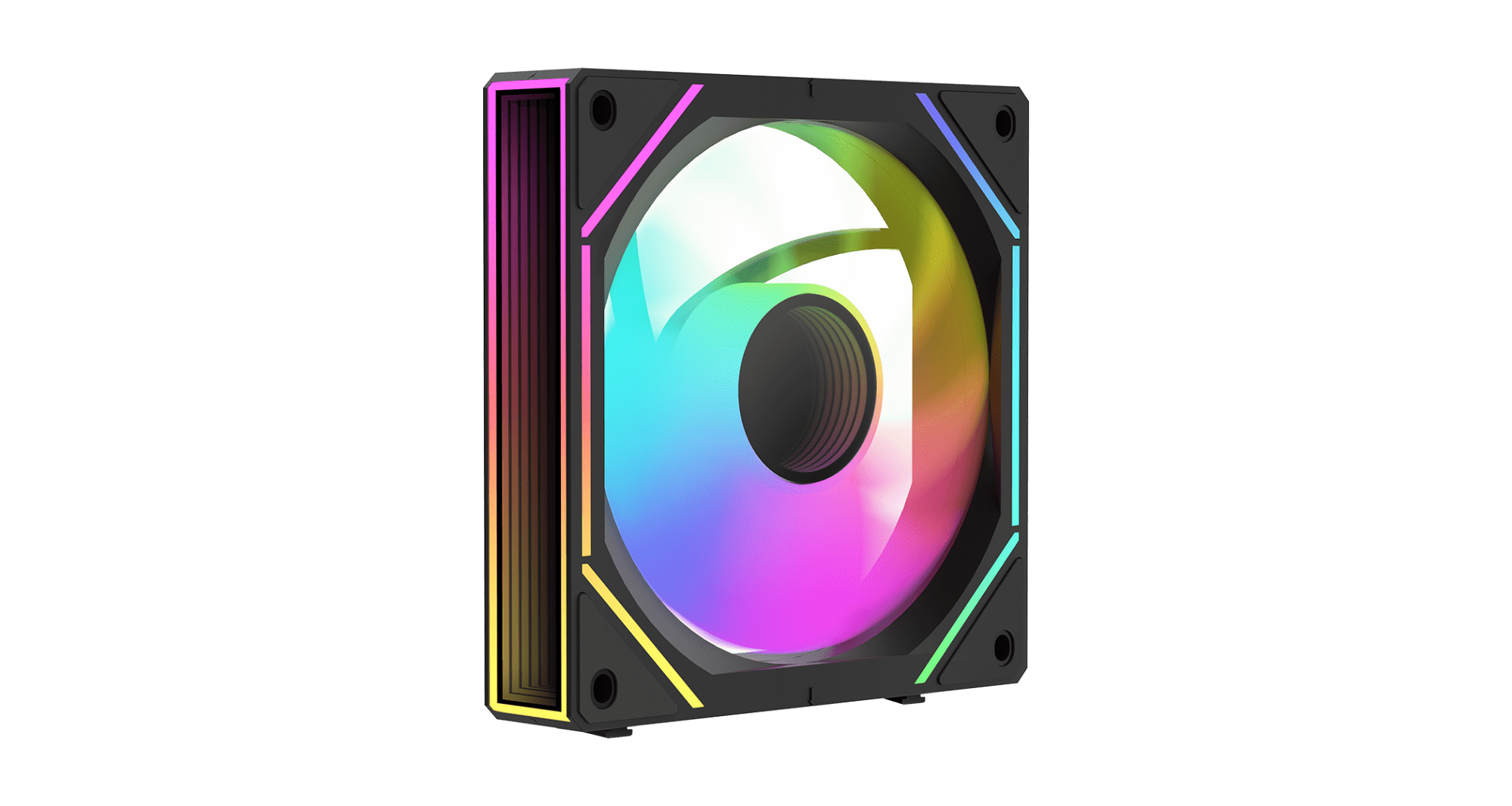 Вентилятор для корпуса Ocypus Gamma F12 UNI BK ARGB REVERSE BLADE 1x(123x120x25mm), 800-1800 RPM Чер