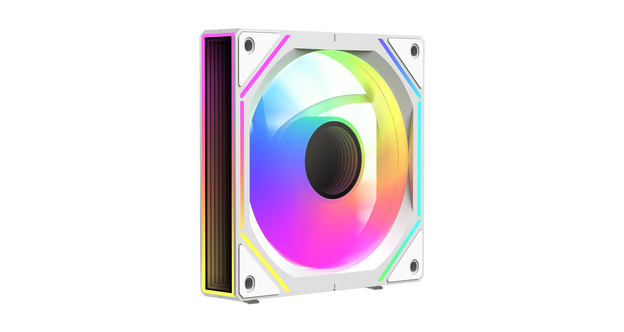 Вентилятор для корпуса Ocypus Gamma F12 UNI WH ARGB REVERSE BLADE 1x(123x120x25mm), 800-1800 RPM Бел
