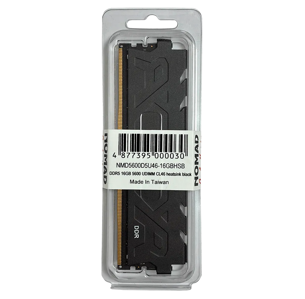 Оперативная память 16GB DDR5 5600MHz NOMAD UDIMM CL46 NMD5600D5U46-16GBHSB Heatsink Black — фото 3