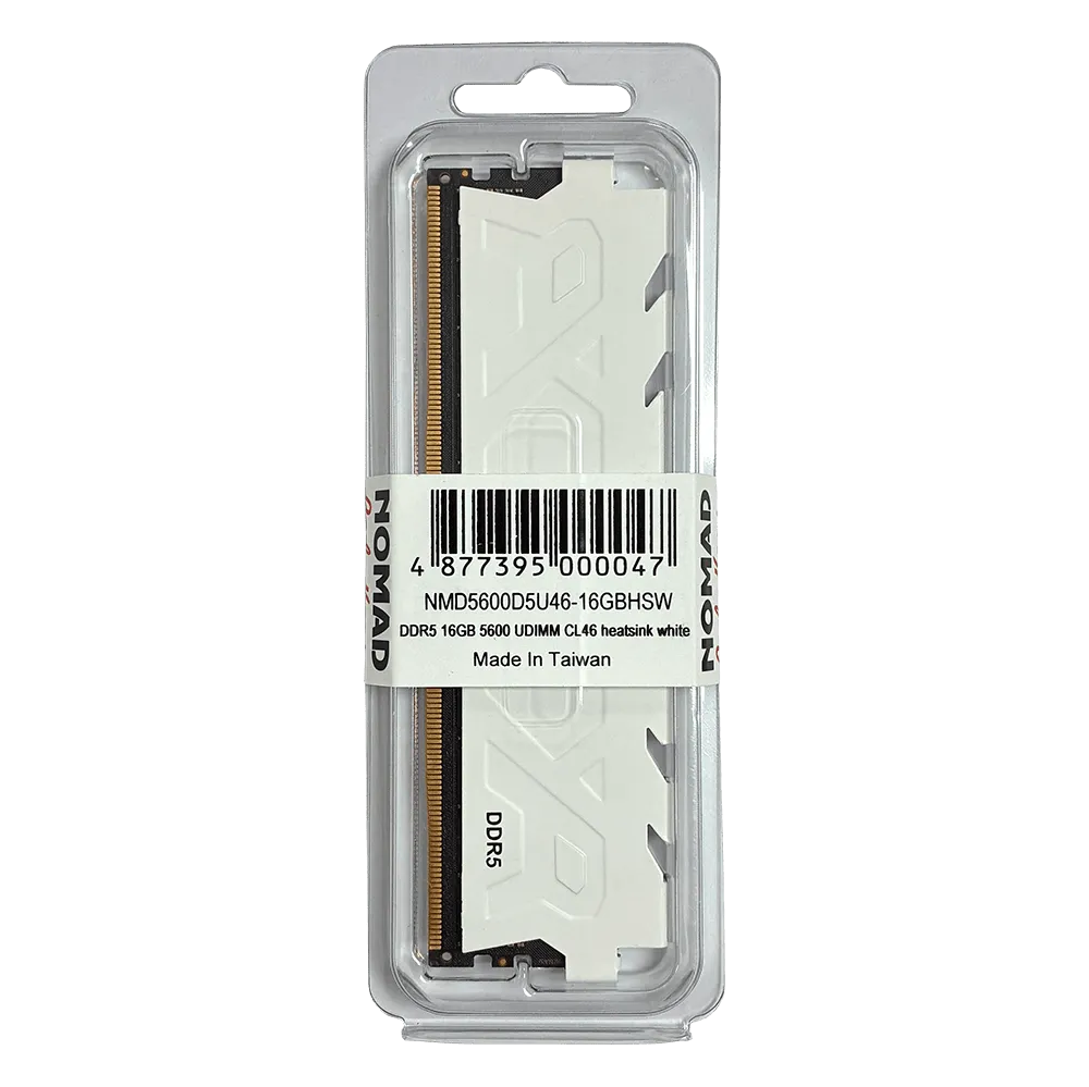 Оперативная память 16GB DDR5 5600MHz NOMAD UDIMM CL46 NMD5600D5U46-16GBHSW Heatsink White — фото 2