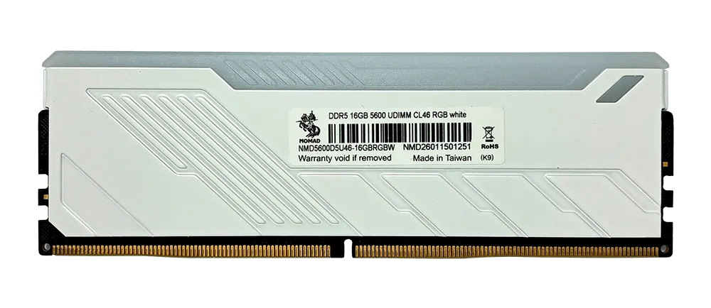Оперативная память 16GB DDR5 5600MHz NOMAD UDIMM CL46 RGB NMD5600D5U46-16GBRGBW White — фото 3