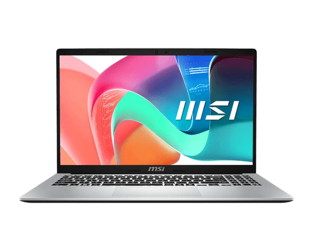 Ноутбук, MSI, Modern 15 F1MG-1063XKZ, MS-15S1, 9S7-15S111-1063, 15,6", FHD 1920x1080, IPS, 60Hz, Intel Core 5 120U, 16GB DDR5, 512GB SSD Gen5, Intel Graphics, DOS, Черный — фото 1