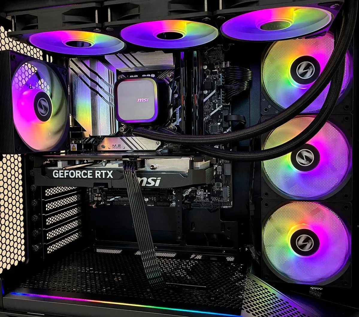 Системный блок Nomad Ultra Game T i7-14700KF/B760 WIFI/DDR5 32GB/SSD1TB/5060Ti 16GB/750W/(NMD-36969) — фото 6