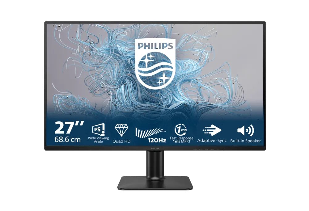 Монитор 27" PHILIPS 27E2N2500/01 IPS 2560x1440 120Hz 4мс 300кд/м 1500:1 HDMI DP Черный