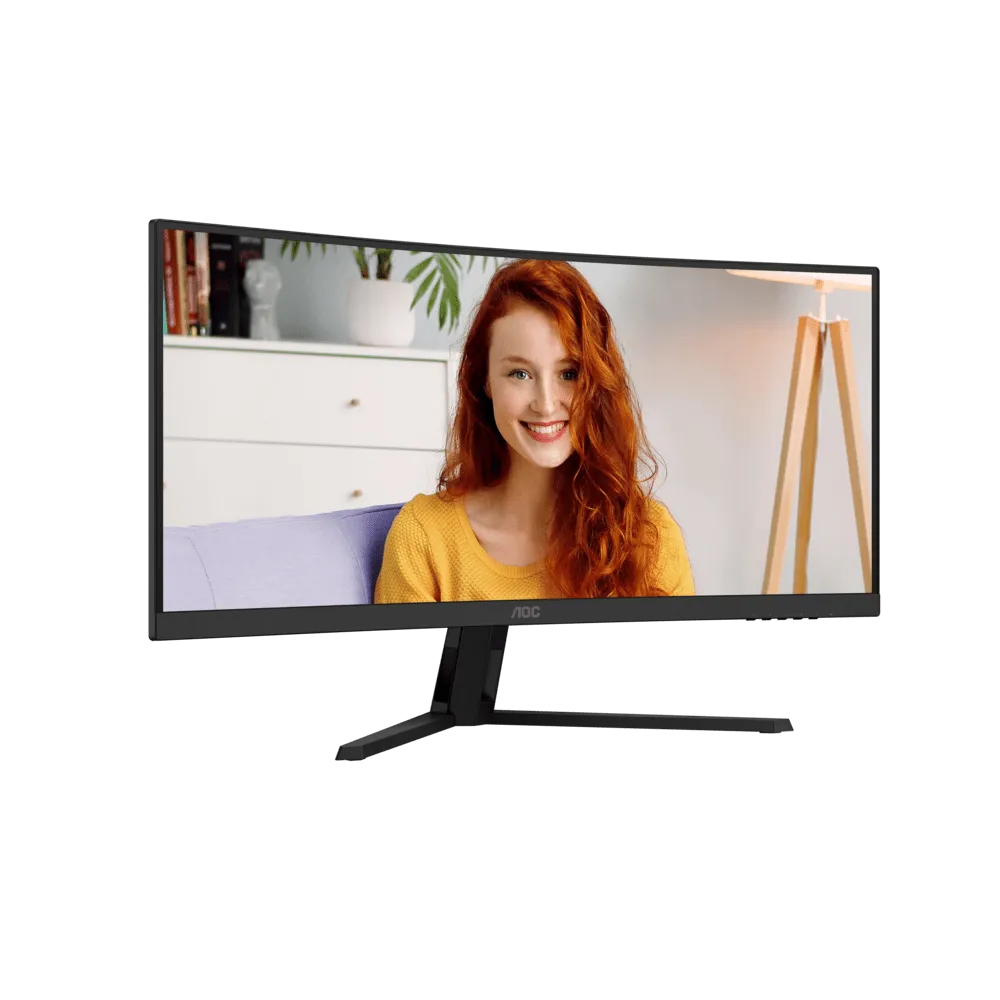 Монитор 34" AOC CU34B3E/01 VA 3440x1440 120Hz 1500R 4ms 300cd/m2 3500:1 1xHDMI 1xDP 1хAudio out