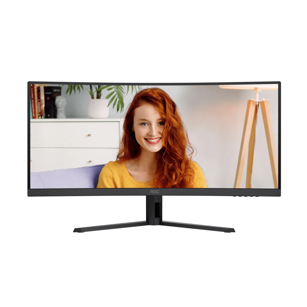 Монитор 34" AOC CU34B3E/01 VA 3440x1440 120Hz 1500R 4ms 300cd/m2 3500:1 1xHDMI 1xDP 1хAudio out — фото 4