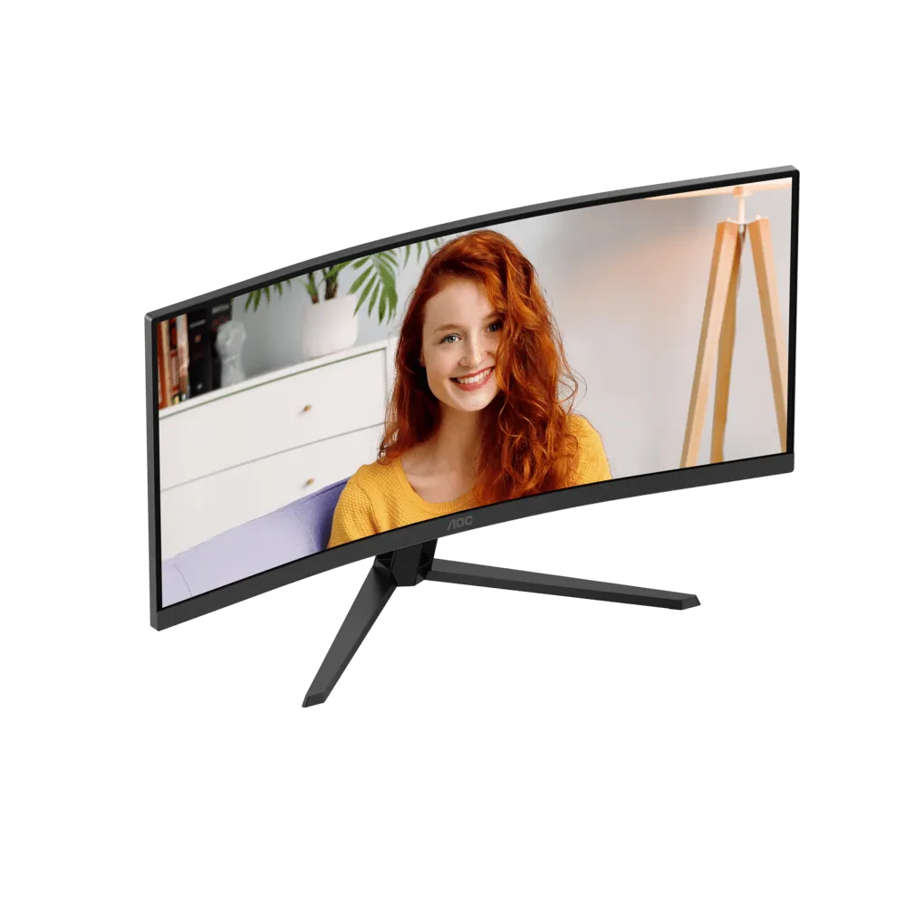 Монитор 34" AOC CU34B3E/01 VA 3440x1440 120Hz 1500R 4ms 300cd/m2 3500:1 1xHDMI 1xDP 1хAudio out — фото 6