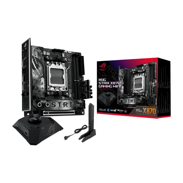 Материнская плата ASUS ROG STRIX X870-I GAMING WIFI AM5 2xDDR5 2xSATA RAID 2xM.2 HDMI WiFi Mini-ITX — фото 8