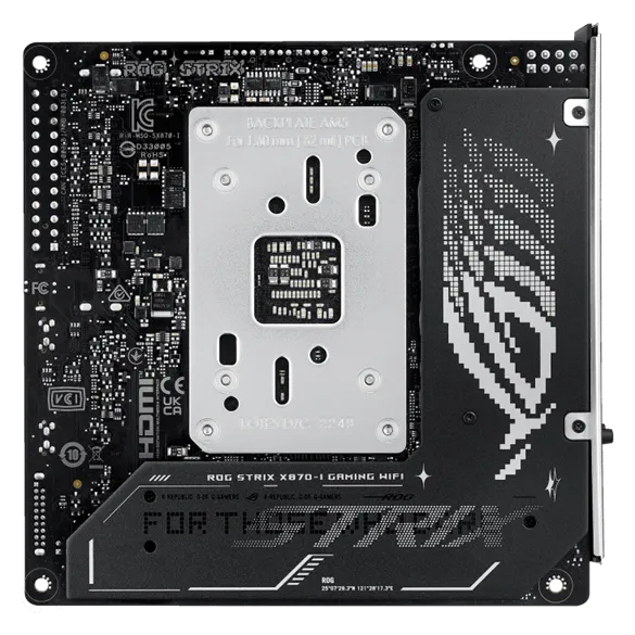 Материнская плата ASUS ROG STRIX X870-I GAMING WIFI AM5 2xDDR5 2xSATA RAID 2xM.2 HDMI WiFi Mini-ITX — фото 6