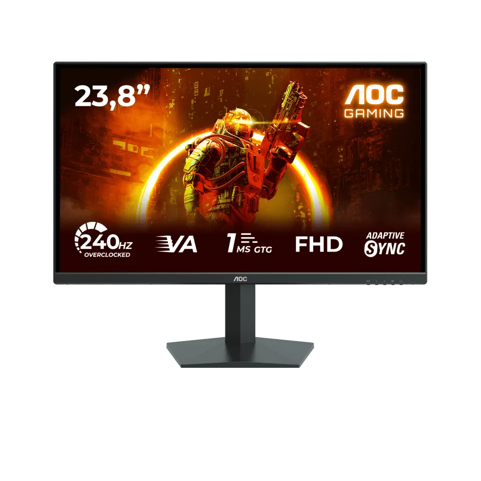 Монитор Игровой 23,8" AOC 24G10ZNE/01 IPS 1920x1080 240Hz 0.3ms 300cd/m 4000:1 2xHDMI DP Черный