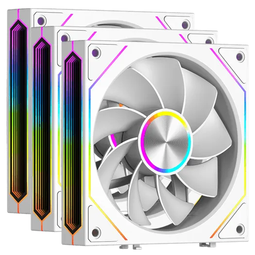 Вентилятор для корпуса PCCoole F3 X120R ARGB WH 3IN1, FAN 120mm, 800~1800RPM, 54 CFM, RGB