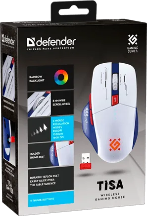 Мышь Defender Tisa GM-126 белая — фото 6