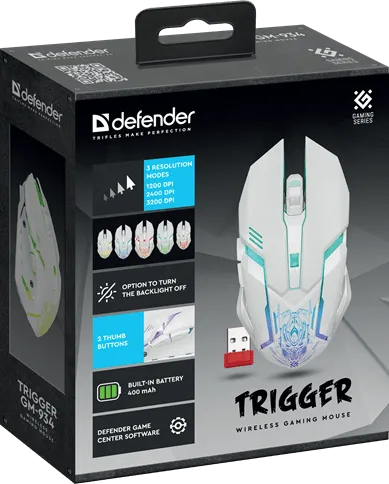 Мышь Defender Trigger GM-934 белый — фото 5