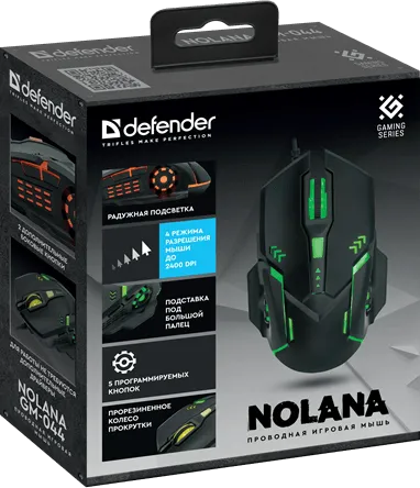 Мышь Defender Nolana GM-044 черный — фото 4