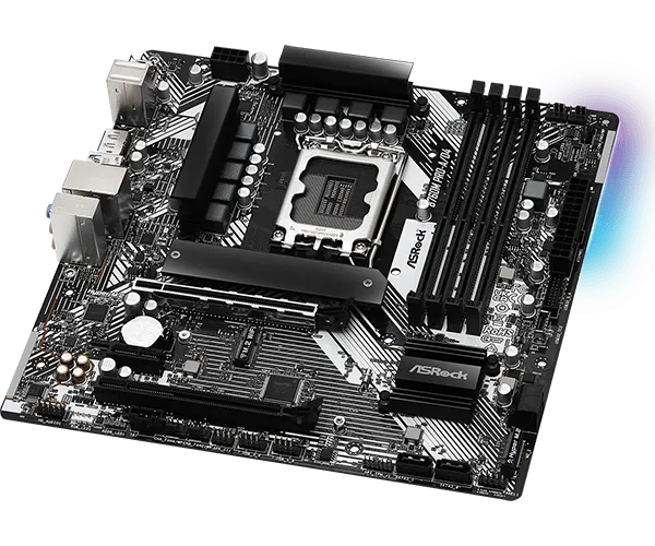 Материнская плата ASRock B760M PRO-A/D4 LGA1700 4xDDR4 4xSATA RAID 2xM.2 Type-C HDMI DP mATX — фото 2