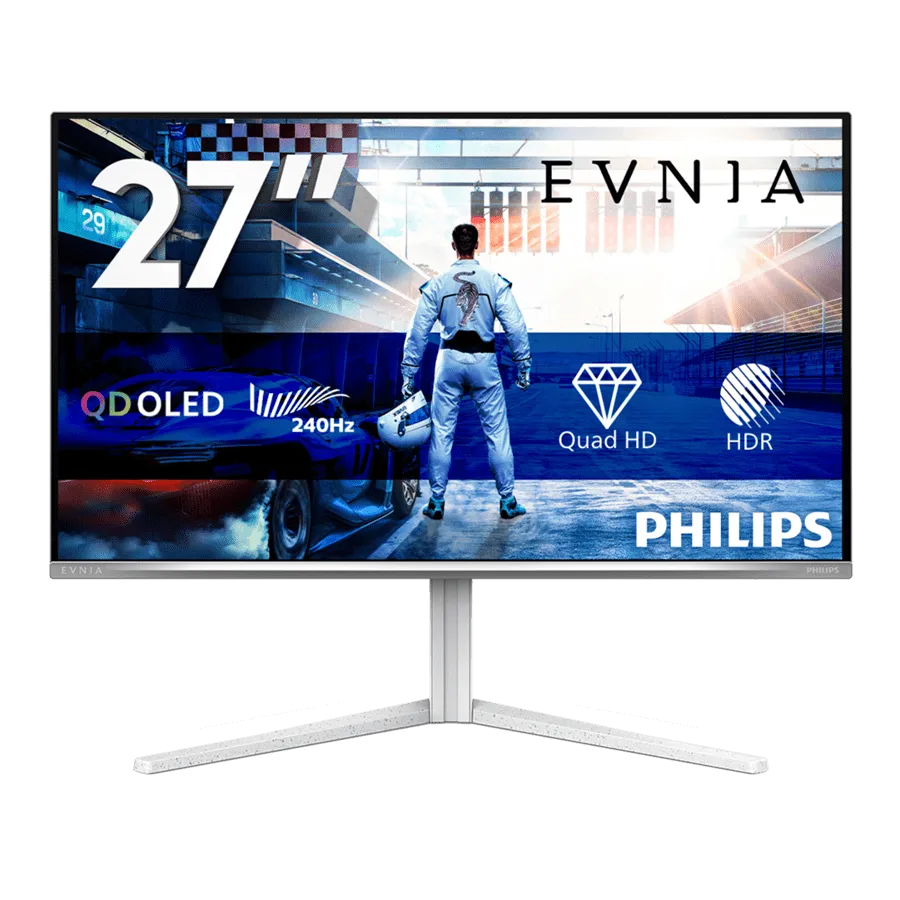Монитор 27" PHILIPS 27M2N6501L/00/01 QD-OLED 2560x1440 240Hz 0,03мс 400кд/м 1,5M:1 2xHDMI 1xDP Белый