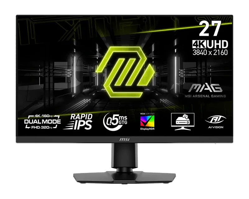 Монитор 27" MSI MAG 272URDF E16 Rapid IPS 3840x2160 160/320Hz 0.5ms 400cd/m2 1000:1 2xHDMI 1xDP HAS