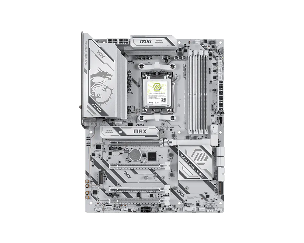 Материнская плата MSI MAG B850 GAMING PLUS MAX WIFI AM5 B850 4xDDR5 4xSATA RAID 3xM.2 1xDP ATX
