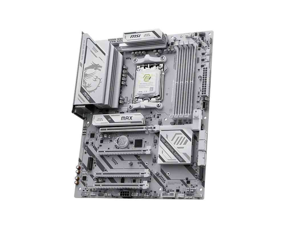 Материнская плата MSI MAG B850 GAMING PLUS MAX WIFI AM5 B850 4xDDR5 4xSATA RAID 3xM.2 1xDP ATX — фото 3