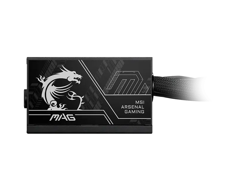 Блок питания MSI  750W, MAG A750BN PCIE5 II, Non Modular, ATX, 80+ BRONZE, >85%, Fan 120mm, Черный — фото 3