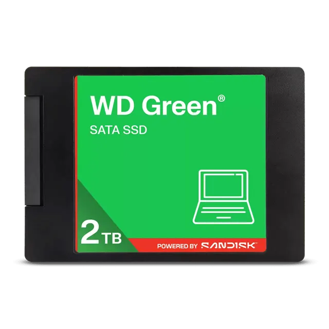 Твердотельный накопитель 2000GB SSD WD GREEN 2.5”/7mm SATA R545/W545MB/s WDS200T5G0A-00CPT0