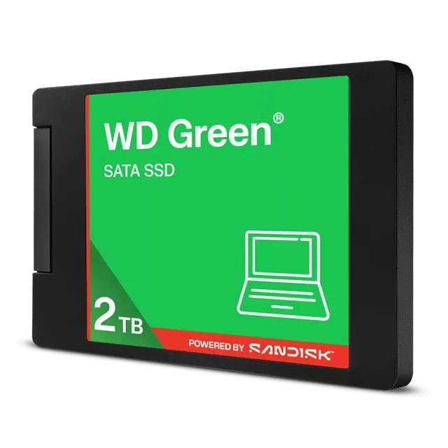 Твердотельный накопитель 2000GB SSD WD GREEN 2.5”/7mm SATA R545/W545MB/s WDS200T5G0A-00CPT0 — фото 2