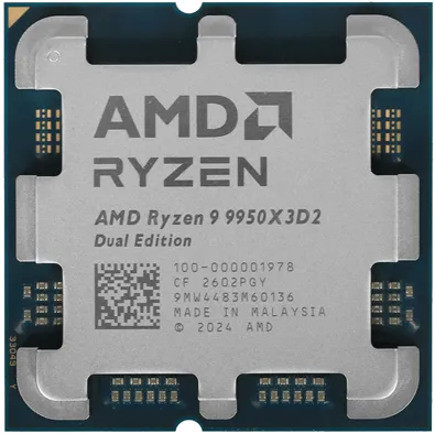Процессор AMD Ryzen 9 9950X3D2 4,3ГГц (5,6ГГц Turbo) 16C/32T 192MB L3 200W AM5 OEM 100-000001978