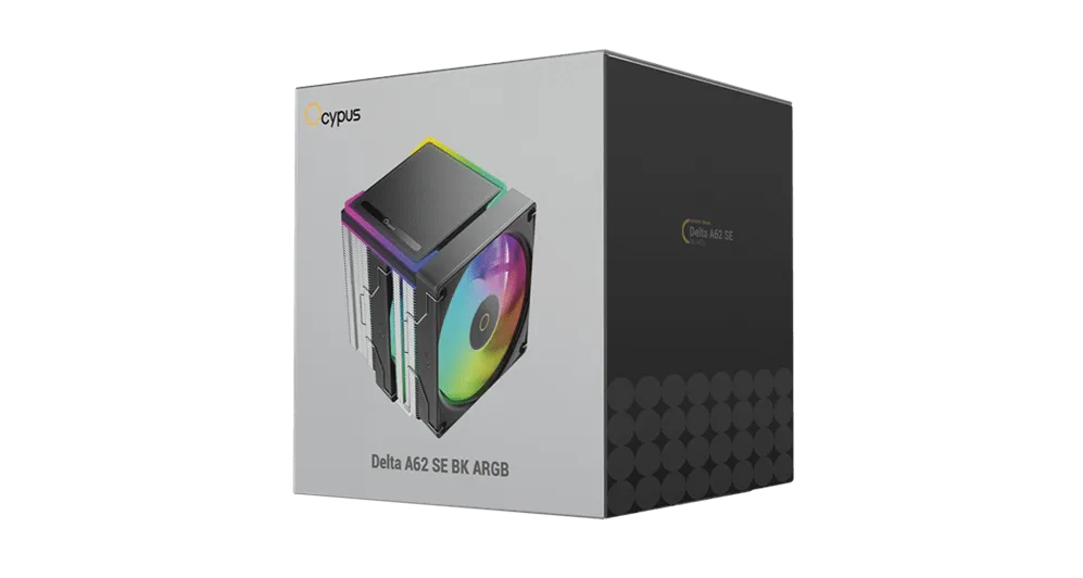 Вентилятор для процессора Ocypus Delta A62 SE BK ARGB TDP 250W 4-pin 1851/1700/1200/AM5/AM4 Черный — фото 7