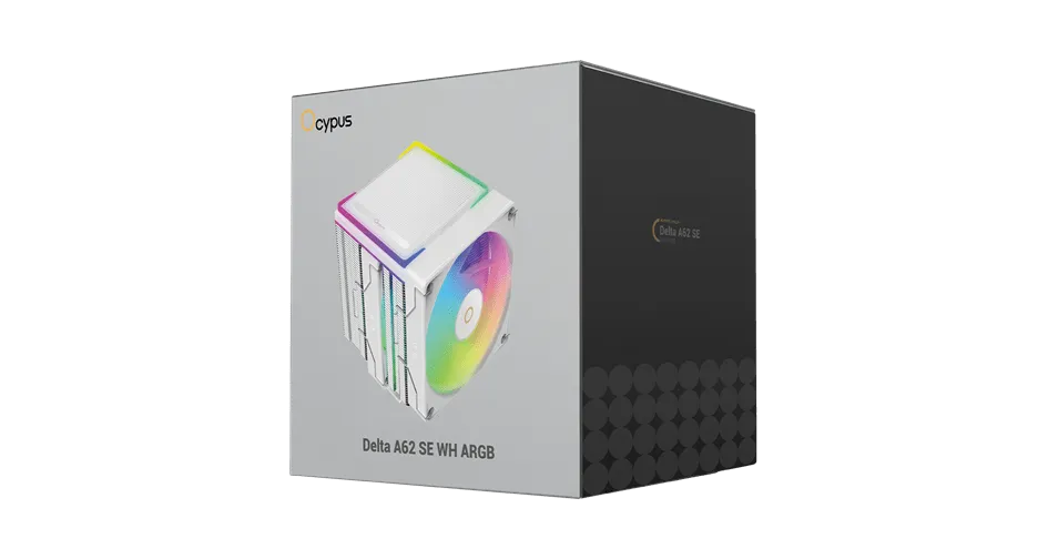 Вентилятор для процессора Ocypus Delta A62 SE WH ARGB TDP 250W 4-pin 1851/1700/1200/AM5/AM4 Белый — фото 7