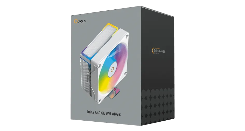 Вентилятор для процессора Ocypus Delta A40 SE WH ARGB TDP 190W 4-pin Intel/AMD Белый — фото 7