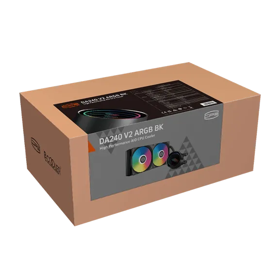Водяное охлаждение для CPU PCCooler DA240 V2 ARGB BK TDP 270W 115X/1200/1700/1851/AM4/AM5 Черный — фото 7