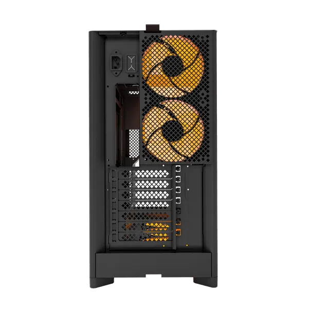 Корпус Montech HS02 PRO (B) ATX/Micro-ATX/Mini-ITX (Back-Connected MB) 2xUSB 1xType-C 1xAudio Черный — фото 5