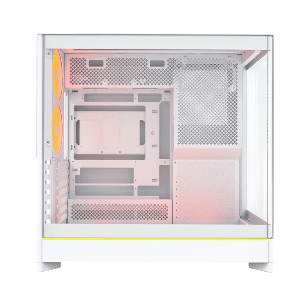 Корпус Montech HS02 PRO (W) ATX/Micro-ATX/Mini-ITX (Back-Connected MB) 2xUSB 1xType-C 1xAudio Белый — фото 4