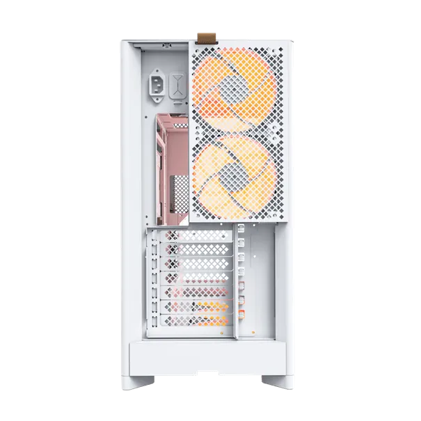 Корпус Montech HS02 PRO (W) ATX/Micro-ATX/Mini-ITX (Back-Connected MB) 2xUSB 1xType-C 1xAudio Белый — фото 5