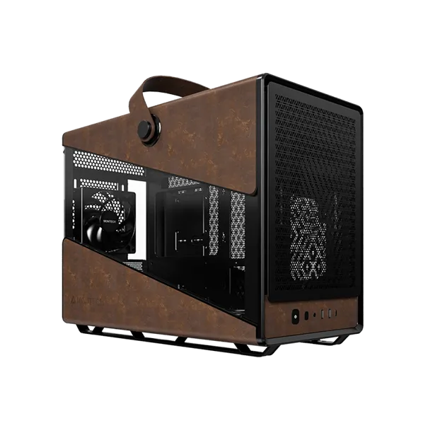 Корпус Montech Heritage PRO (B) Micro-ATX/Mini-ITX (Back-Connected MB) 2xUSB 1xType-C 1xAudio Черный