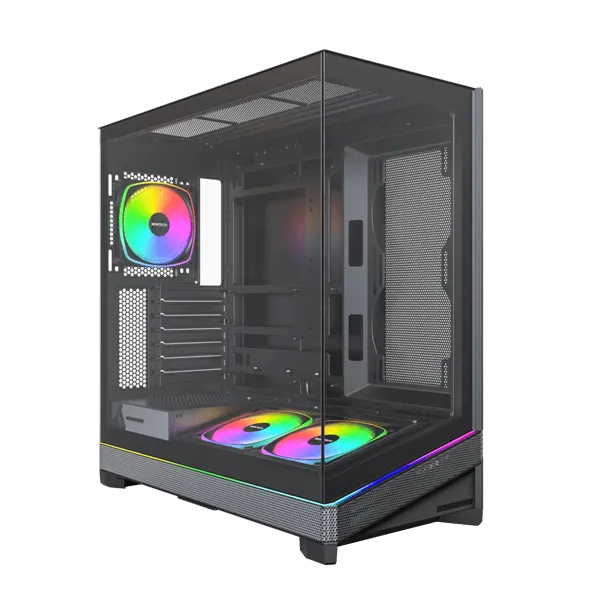 Корпус Montech SKY 3 (B) ATX/Micro-ATX/Mini-ITX (Back-Connected MB) 2xUSB3.0 1xType-C 1xAudio Черный