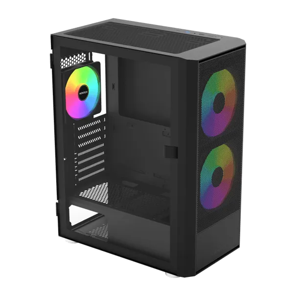 Корпус Montech X2 PLUS (B) ATX/Micro-ATX/Mini-ITX 1xUSB3.0 1xUSB2.0 1xType-C 1xAudio Черный