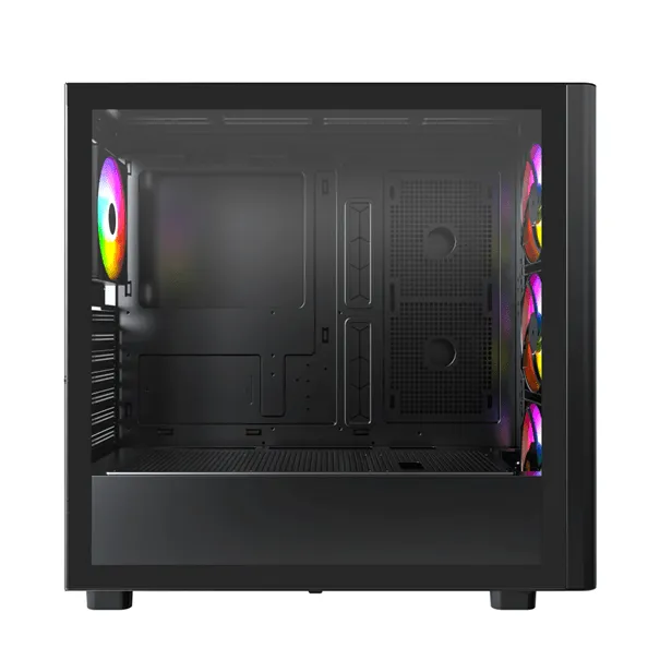 Корпус Montech XR Wood (B) ATX/Micro-ATX/Mini-ITX 2xUSB3.0 1xType-C 1xAudio 1xMic Черный — фото 3
