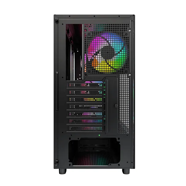 Корпус Montech XR Wood (B) ATX/Micro-ATX/Mini-ITX 2xUSB3.0 1xType-C 1xAudio 1xMic Черный — фото 4