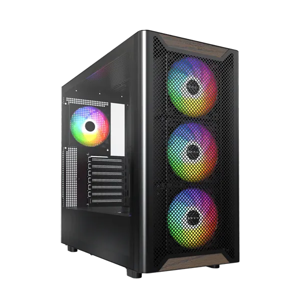 Корпус Montech XR Wood (B) ATX/Micro-ATX/Mini-ITX 2xUSB3.0 1xType-C 1xAudio 1xMic Черный