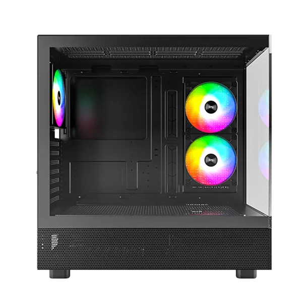 Корпус Montech XR (B) ATX/Micro-ATX/Mini-ITX 2xUSB3.0 1xType-C 1xAudio 1xMic Черный — фото 4