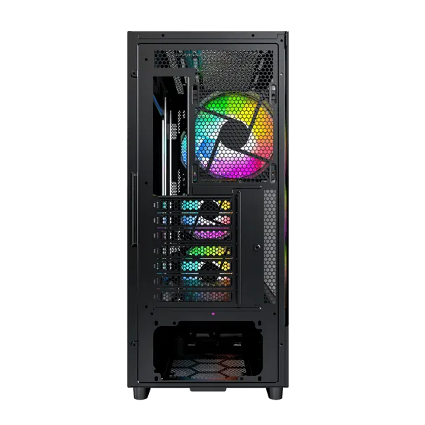 Корпус Montech X5 (B) E-ATX/ATX/Micro-ATX/Mini-ITX 1xUSB3.0 1xUSB2.0 1xType-C 1xAudio Черный — фото 3
