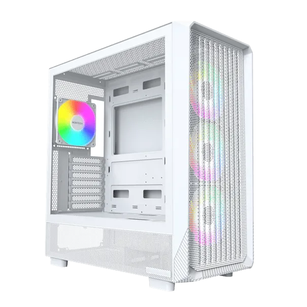 Корпус Montech X5 (W) E-ATX/ATX/Micro-ATX/Mini-ITX 1xUSB3.0 1xUSB2.0 1xType-C 1xAudio Белый