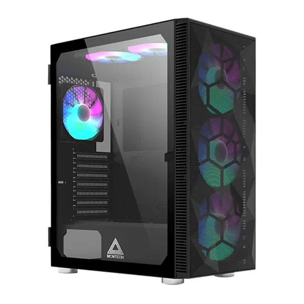 Корпус Montech X3 MESH (B) ATX/Micro-ATX/Mini-ITX 1xUSB3.0 2xUSB2.0 1xAudio 1xMic Черный