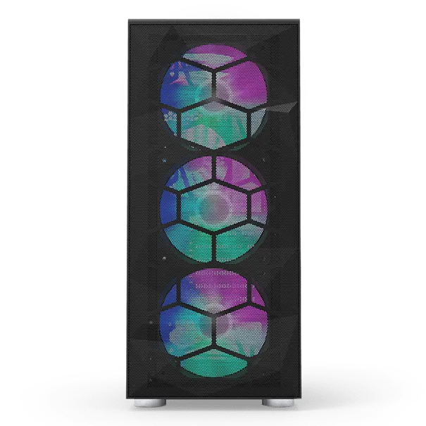 Корпус Montech X3 MESH (B) ATX/Micro-ATX/Mini-ITX 1xUSB3.0 2xUSB2.0 1xAudio 1xMic Черный — фото 3