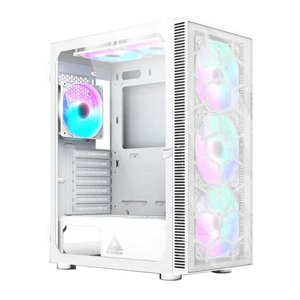 Корпус Montech X3 MESH (W) ATX/Micro-ATX/Mini-ITX 1xUSB3.0 2xUSB2.0 1xAudio 1xMic Белый