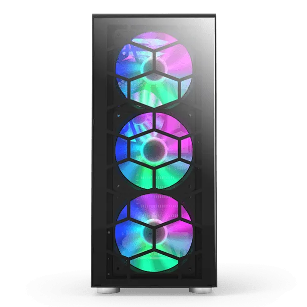 Корпус Montech X3 GLASS (B) ATX/Micro-ATX/Mini-ITX 1xUSB3.0 2xUSB2.0 1xAudio 1xMic Черный — фото 3