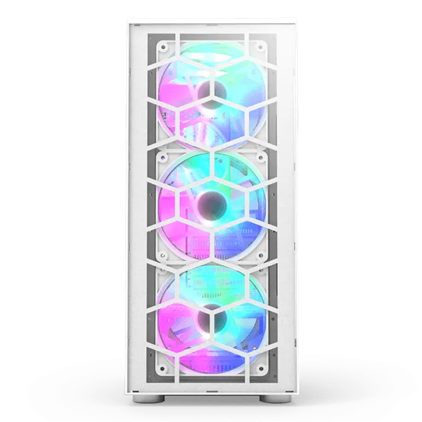 Корпус Montech X3 GLASS (W) ATX/Micro-ATX/Mini-ITX 1xUSB3.0 2xUSB2.0 1xAudio 1xMic Белый — фото 3
